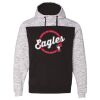 Men's Mélange Fleece Colorblocked Hooded Sweatshirt Thumbnail