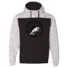 Men's Mélange Fleece Colorblocked Hooded Sweatshirt Thumbnail
