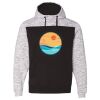 Men's Mélange Fleece Colorblocked Hooded Sweatshirt Thumbnail