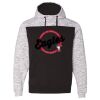 Men's Mélange Fleece Colorblocked Hooded Sweatshirt Thumbnail