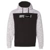 Men's Mélange Fleece Colorblocked Hooded Sweatshirt Thumbnail