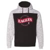 Men's Mélange Fleece Colorblocked Hooded Sweatshirt Thumbnail