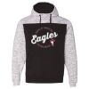Men's Mélange Fleece Colorblocked Hooded Sweatshirt Thumbnail