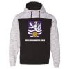 Men's Mélange Fleece Colorblocked Hooded Sweatshirt Thumbnail
