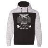 Men's Mélange Fleece Colorblocked Hooded Sweatshirt Thumbnail