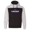 Mélange Fleece Colorblocked Hooded Sweatshirt Thumbnail