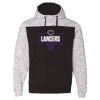 Mélange Fleece Colorblocked Hooded Sweatshirt Thumbnail