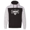 Mélange Fleece Colorblocked Hooded Sweatshirt Thumbnail