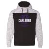 Mélange Fleece Colorblocked Hooded Sweatshirt Thumbnail