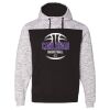 Mélange Fleece Colorblocked Hooded Sweatshirt Thumbnail