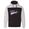 Men's Mélange Fleece Colorblocked Hooded Sweatshirt Thumbnail