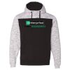 Men's Mélange Fleece Colorblocked Hooded Sweatshirt Thumbnail