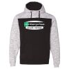 Men's Mélange Fleece Colorblocked Hooded Sweatshirt Thumbnail