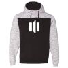 Men's Mélange Fleece Colorblocked Hooded Sweatshirt Thumbnail