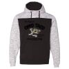 Men's Mélange Fleece Colorblocked Hooded Sweatshirt Thumbnail