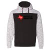 Men's Mélange Fleece Colorblocked Hooded Sweatshirt Thumbnail