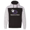 Men's Mélange Fleece Colorblocked Hooded Sweatshirt Thumbnail