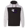 Men's Mélange Fleece Colorblocked Hooded Sweatshirt Thumbnail
