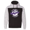 Men's Mélange Fleece Colorblocked Hooded Sweatshirt Thumbnail