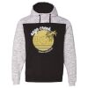 Men's Mélange Fleece Colorblocked Hooded Sweatshirt Thumbnail