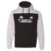 Men's Mélange Fleece Colorblocked Hooded Sweatshirt Thumbnail