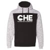 Men's Mélange Fleece Colorblocked Hooded Sweatshirt Thumbnail
