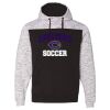Men's Mélange Fleece Colorblocked Hooded Sweatshirt Thumbnail