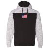 Men's Mélange Fleece Colorblocked Hooded Sweatshirt Thumbnail