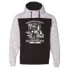 Men's Mélange Fleece Colorblocked Hooded Sweatshirt Thumbnail