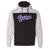 Men's Mélange Fleece Colorblocked Hooded Sweatshirt Thumbnail