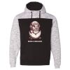 Men's Mélange Fleece Colorblocked Hooded Sweatshirt Thumbnail