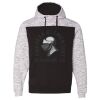 Men's Mélange Fleece Colorblocked Hooded Sweatshirt Thumbnail