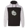 Men's Mélange Fleece Colorblocked Hooded Sweatshirt Thumbnail